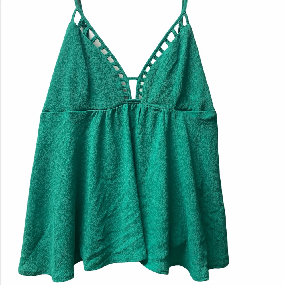 💚 Strappy Green Blouse 💚
